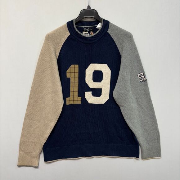 Vintage Sean John Men Embroidered Knit Sweater Size XXL 2XL Hip Hop Y2K D051 -3 - Picture 1 of 16